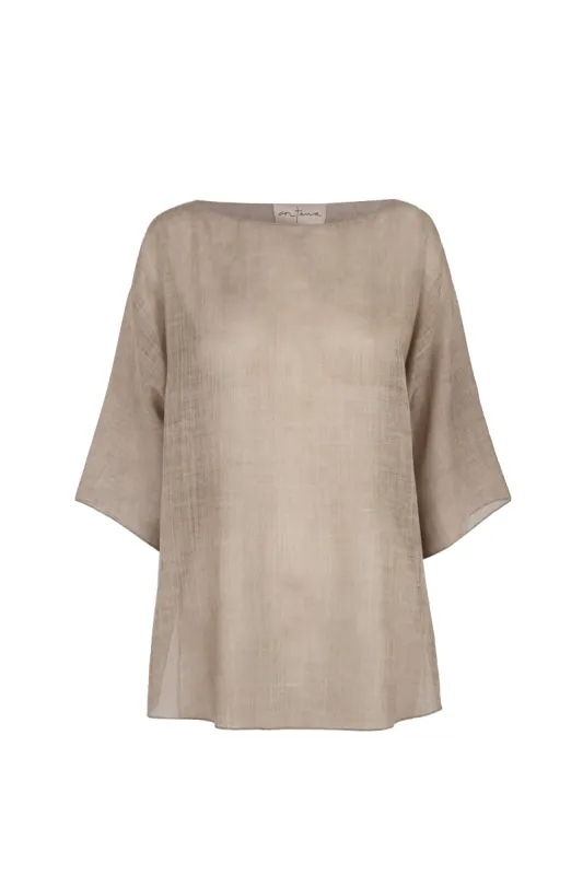 Bree, top en lana virgen melange sold by Cortana