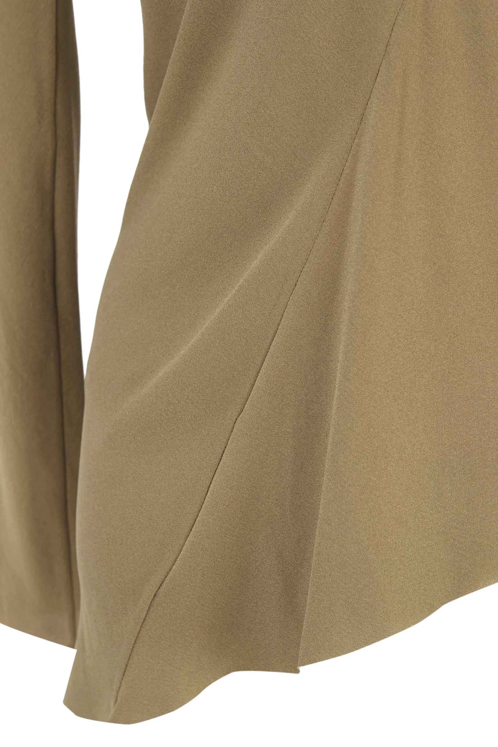 Sabrina, top en seda stretch kaki sold by Cortana product image thumbnail 4