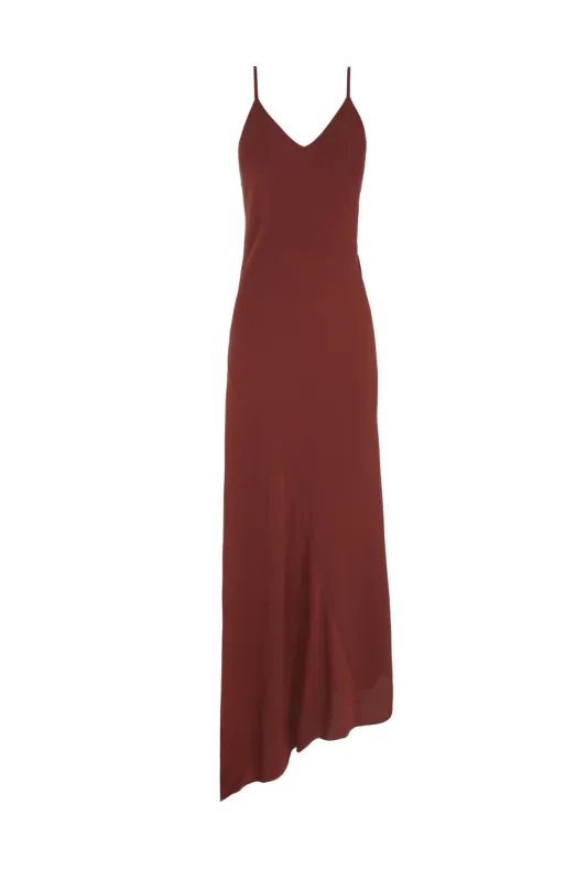 Sabrina, vestido en seda stretch garnet sold by Cortana