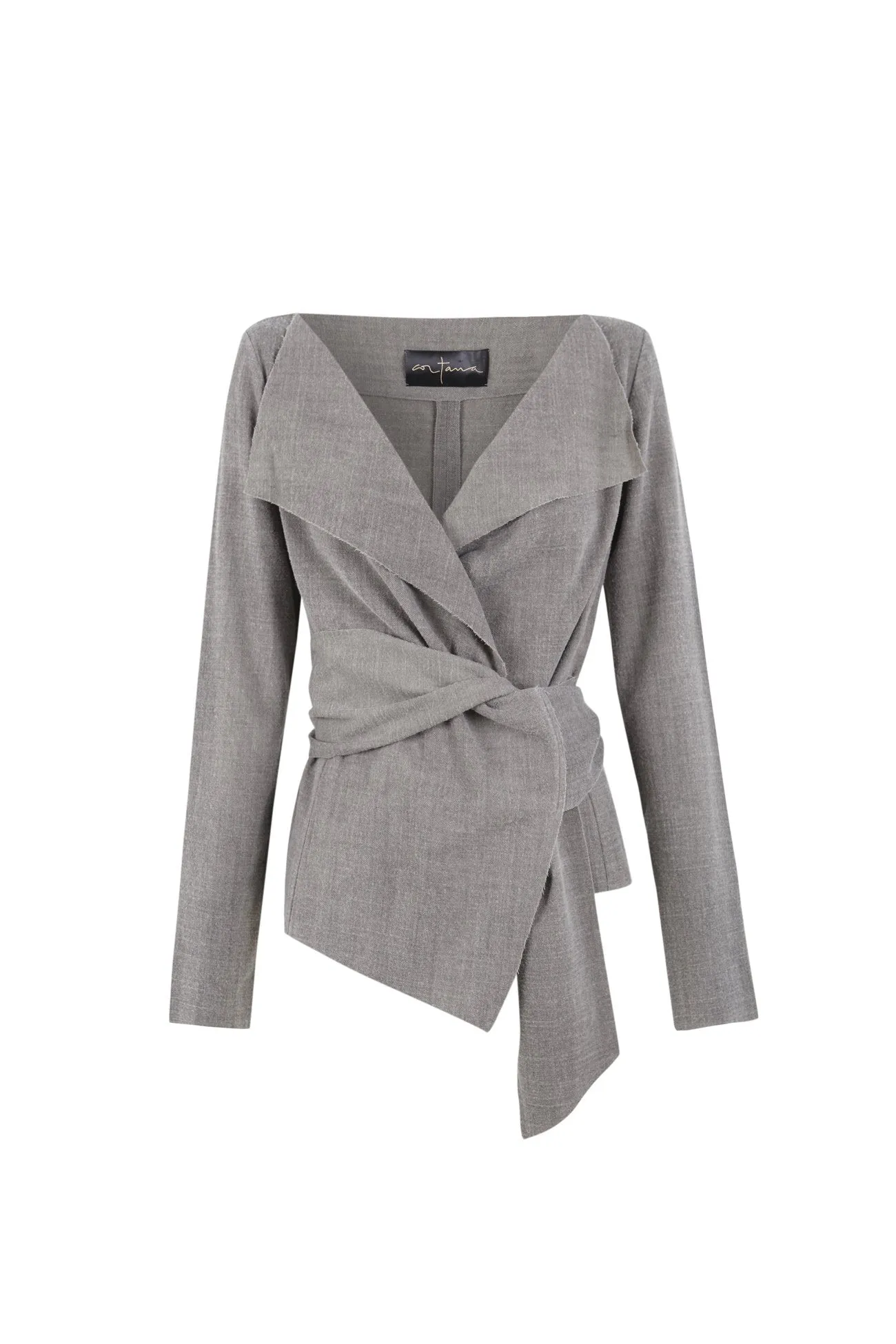 Felicita, chaqueta cruzada en lana virgen sold by Cortana