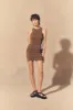 Mirtha, vestido mini avellana sold by Cortana