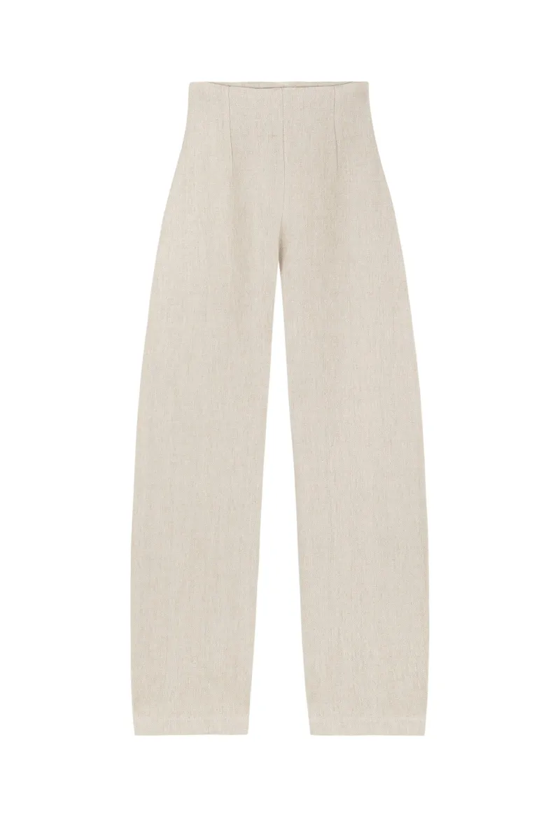 Dover, pantalón en lino y cachemir crudo sold by Cortana