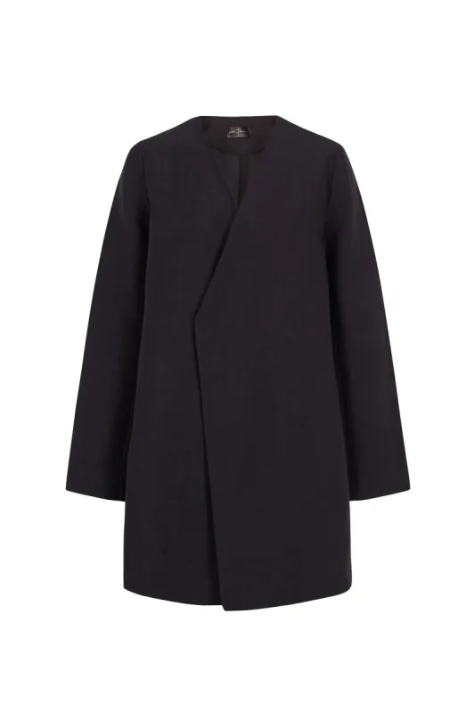 Chiara, chaqueta cruzada gris humo sold by Cortana