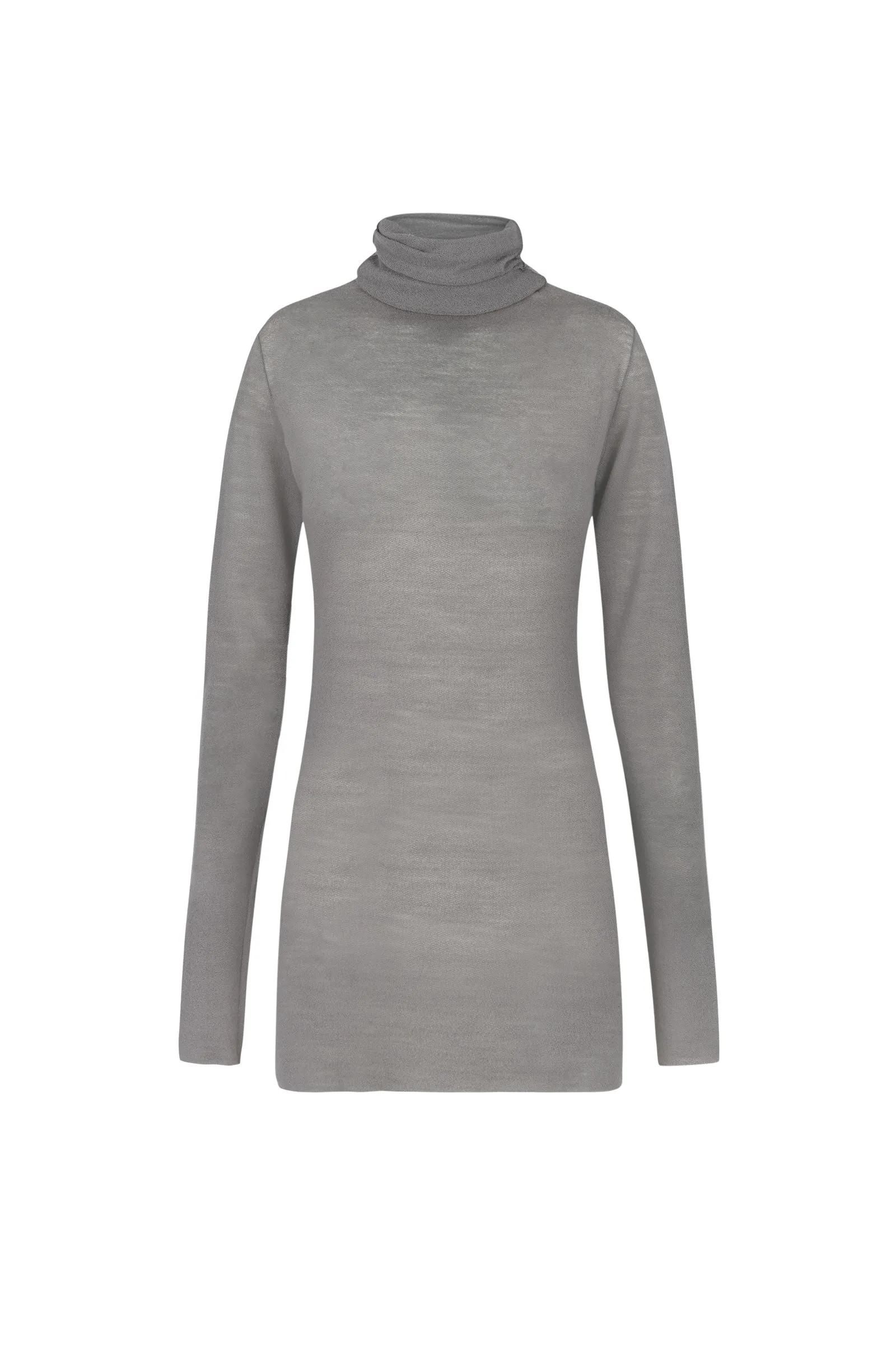 Jenna, top en lana virgen gris sold by Cortana