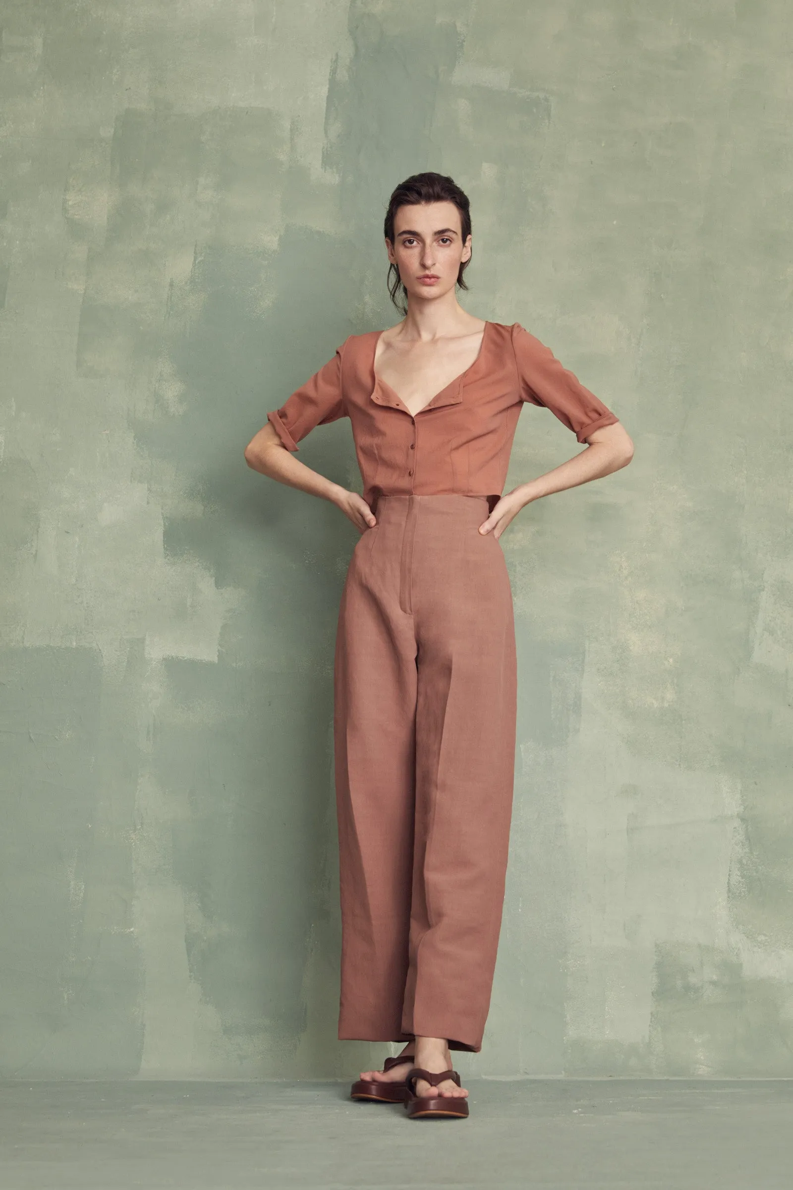 Cass, top corto henna sold by Cortana product image thumbnail 3