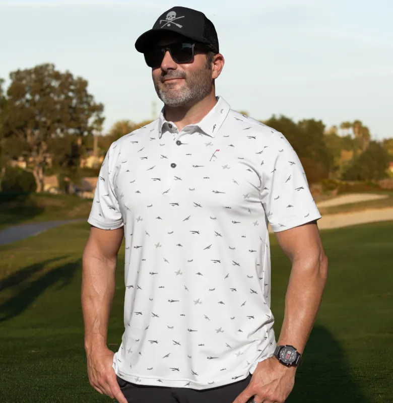 Bombers Polo + X Bones Hat Bundle sold by Hoolie Golf