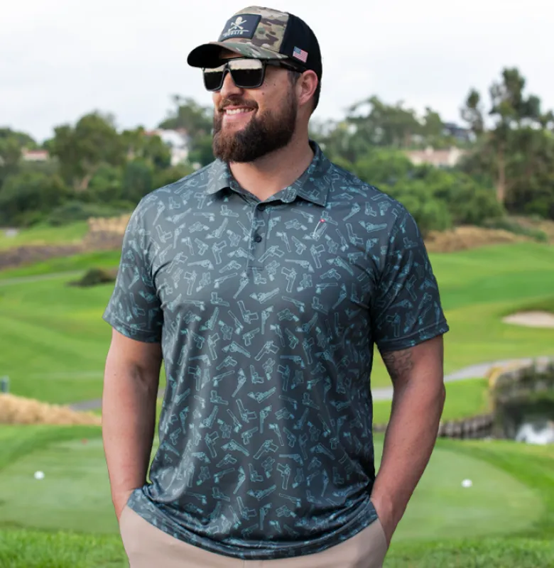 Straight Shooter Polo sold by Hoolie Golf