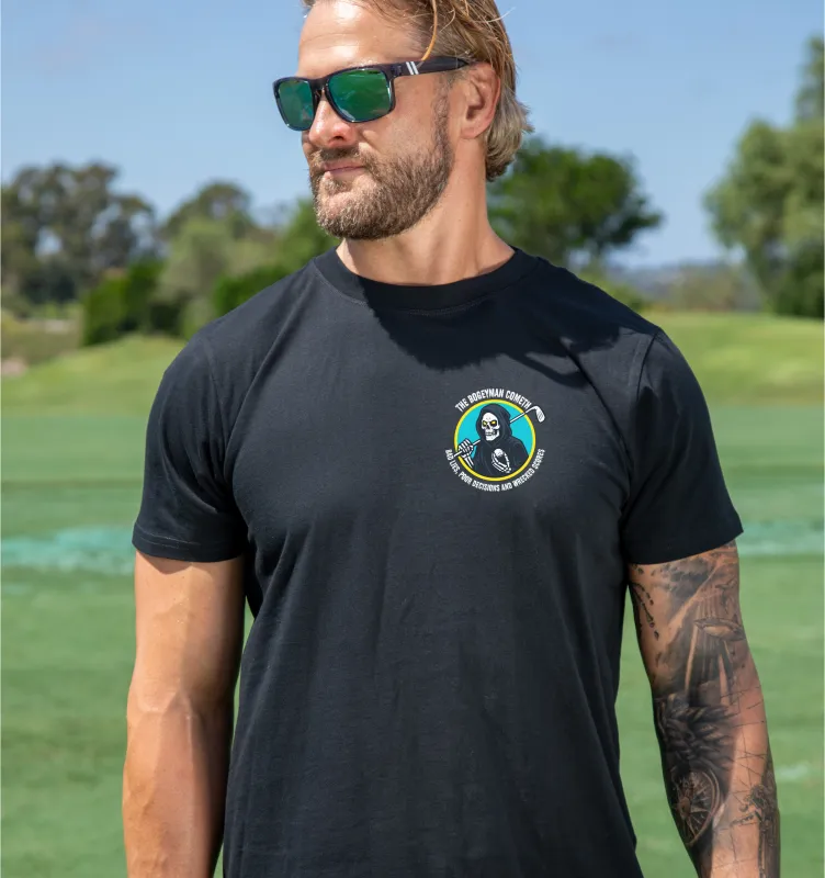 The Bogeyman Cometh T-shirt sold by Hoolie Golf