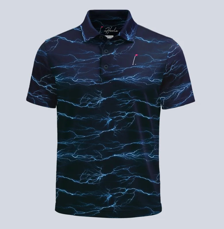 Lightning Rider Men's Polo sold by Hoolie Golf