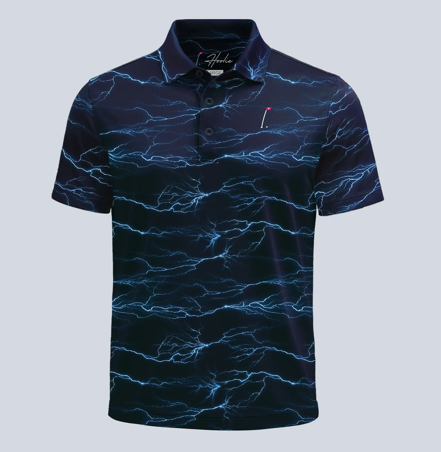 Lightning Rider Men's Polo sold by Hoolie Golf