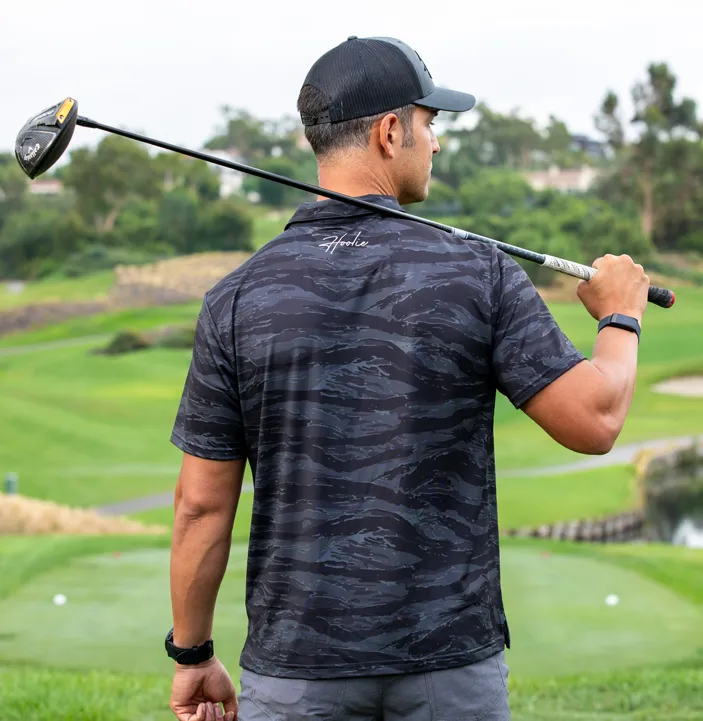 Tiger Stripe Polo sold by Hoolie Golf product image thumbnail 2