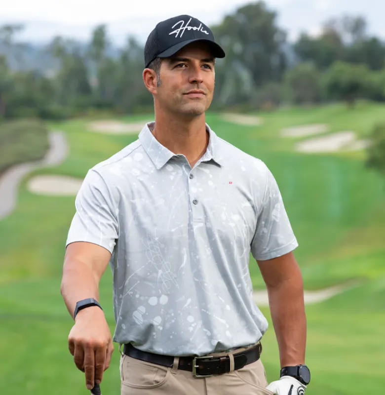 Drip Drop Polo sold by Hoolie Golf