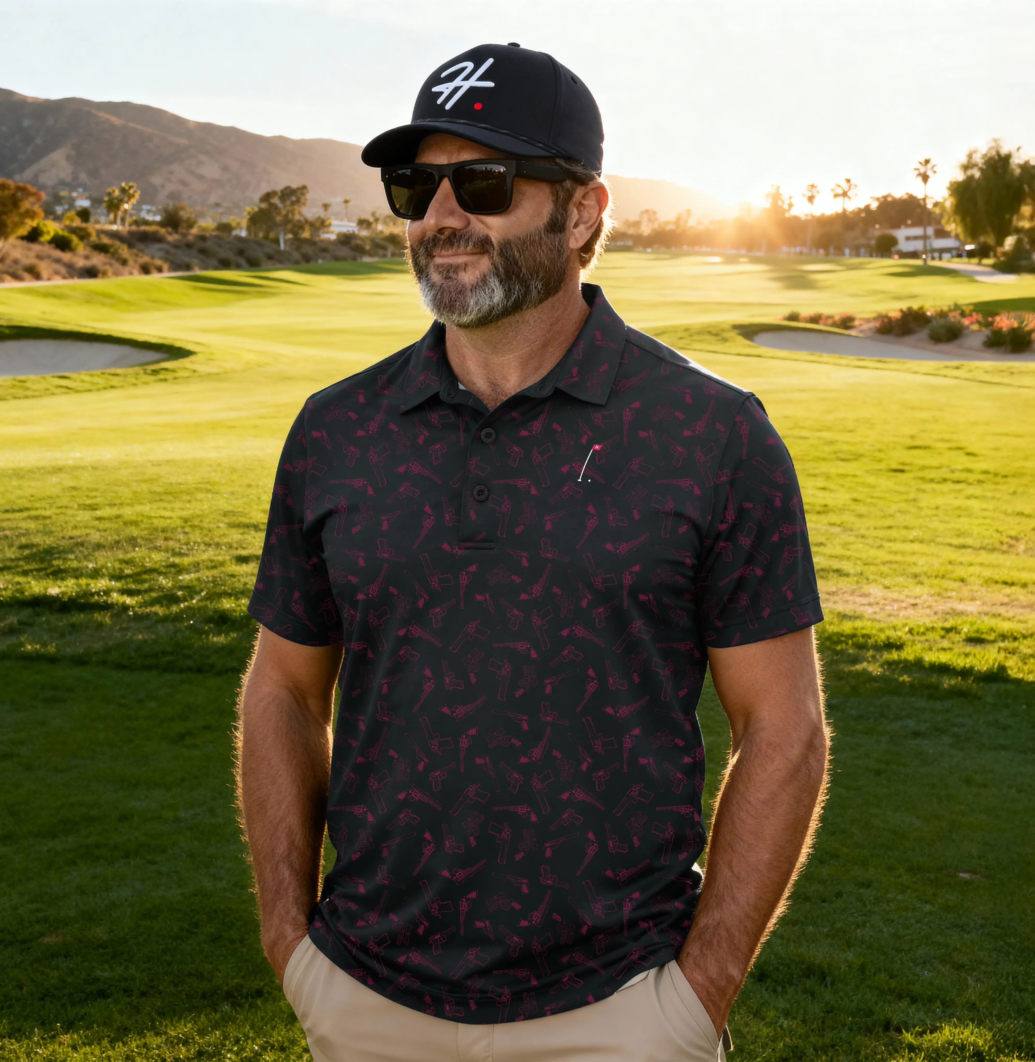 Straight Shooter Polo sold by Hoolie Golf