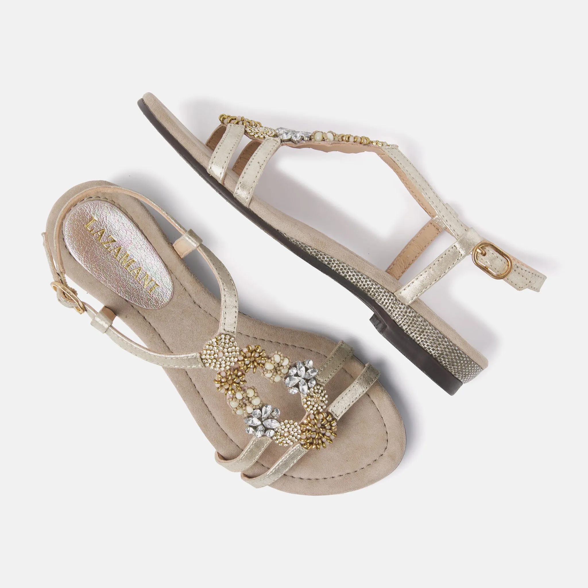 Dames Sandalen 85.547 Biscuit sold by Lazmani product image thumbnail 4