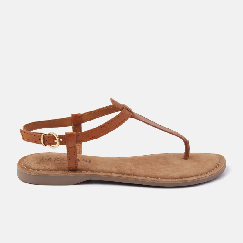 Iris Leren Dames Sandalen Tan sold by Lazmani