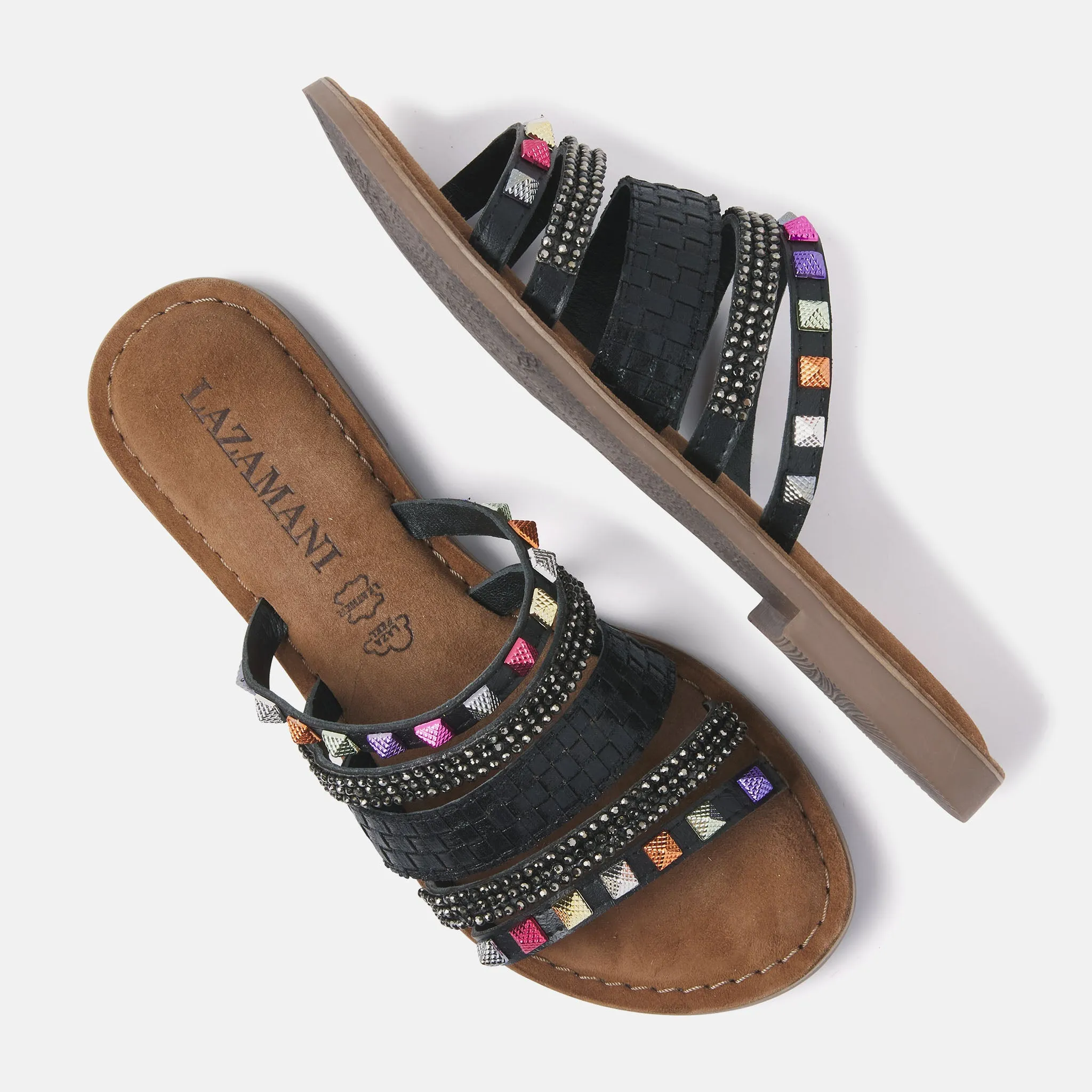 Dames Slippers 75.403 Black Combi sold by Lazmani product image thumbnail 4