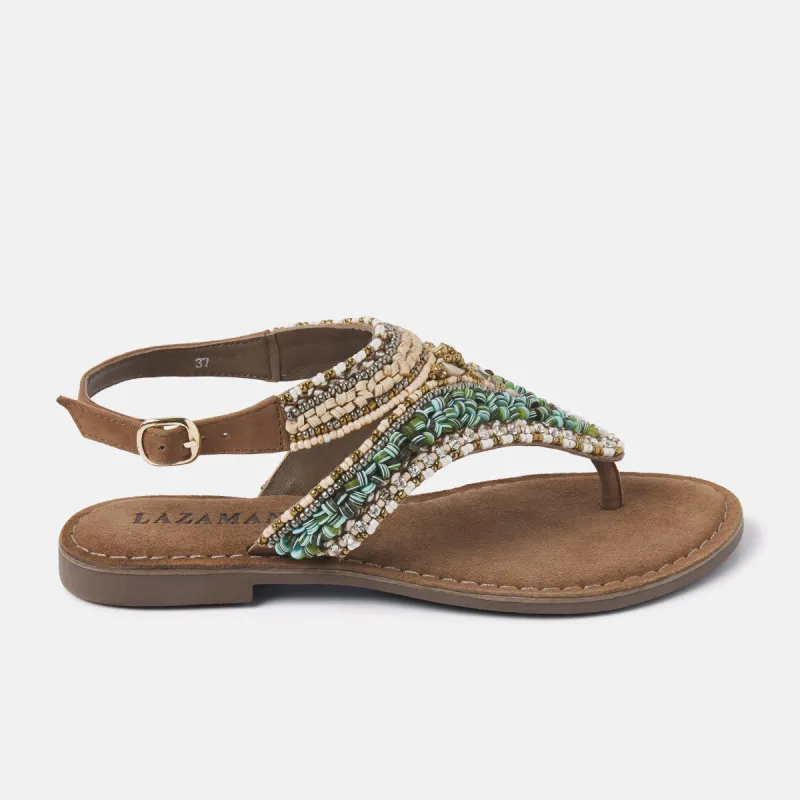 Estella Dames Sandalen Leer Taupe sold by Lazmani