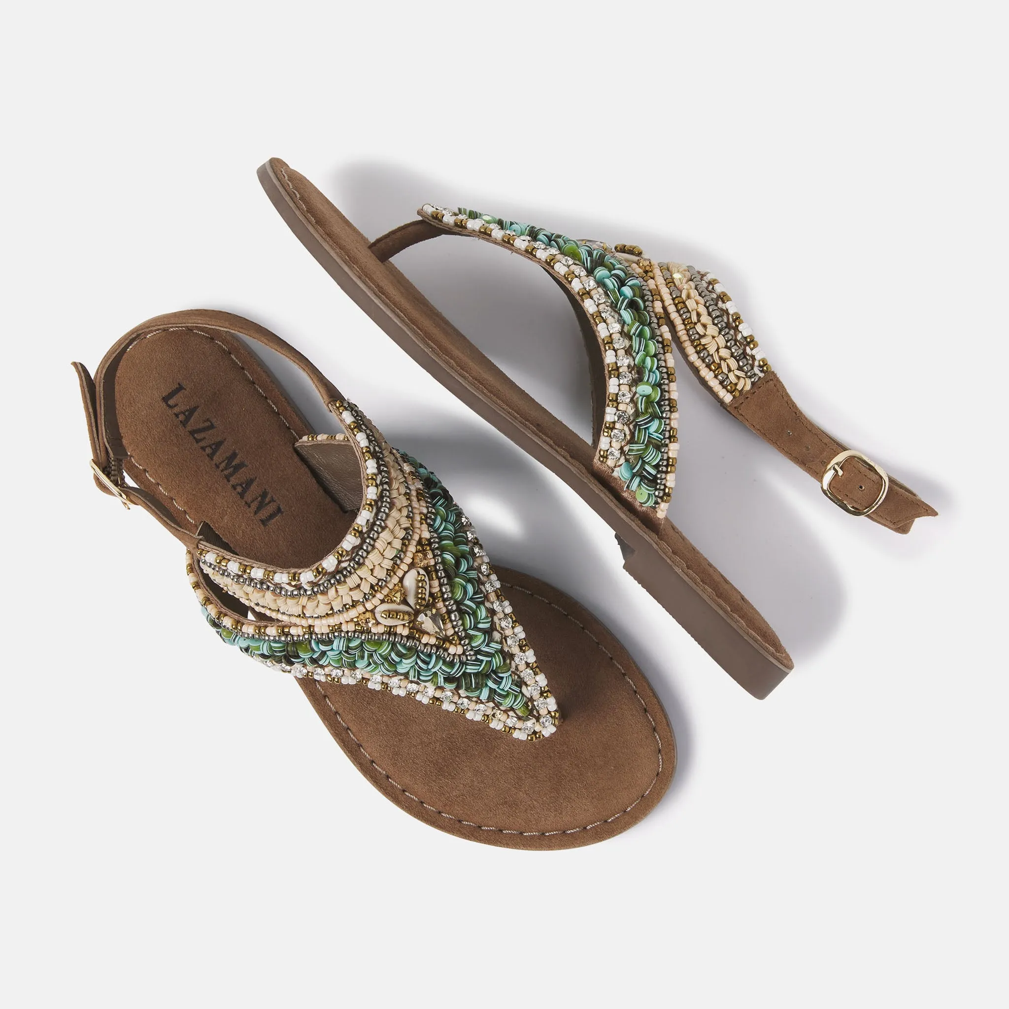 Estella Dames Sandalen Leer Taupe sold by Lazmani product image thumbnail 4
