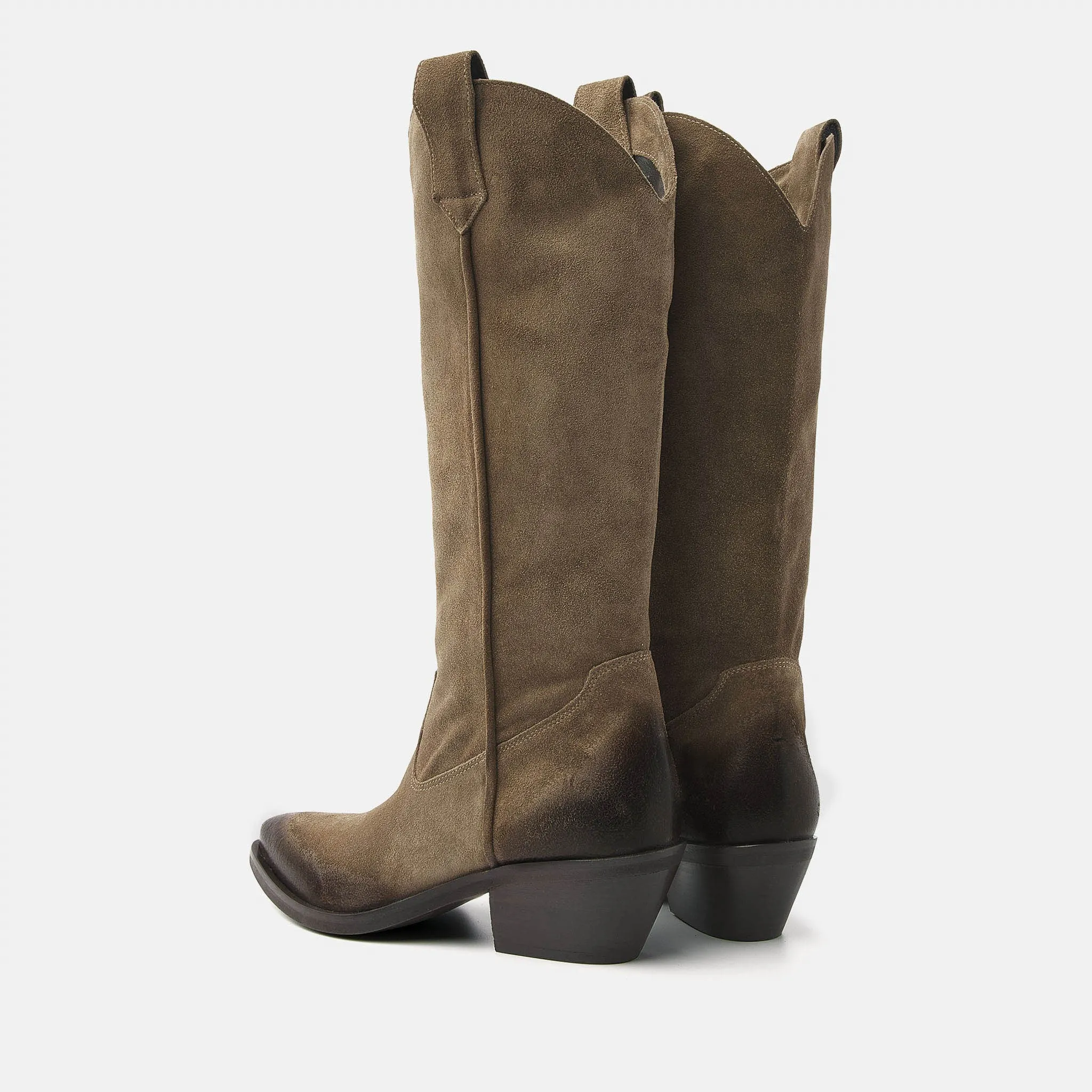 Amy Dames Laarzen Suede Sand sold by Lazmani product image thumbnail 3