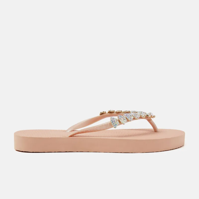 Nusa Penida Beach Dames Slippers Peach sold by Lazmani