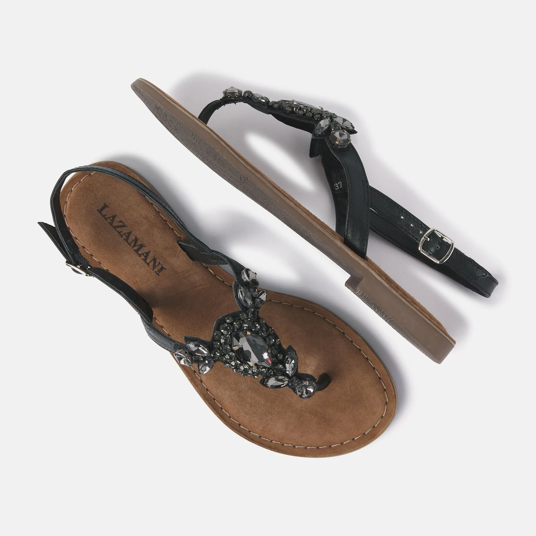 Naomi Leren Dames Sandalen Black sold by Lazmani product image thumbnail 3