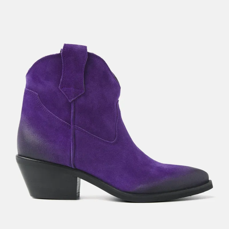 Dames Enkellaarsjes 55.103 Purple sold by Lazmani