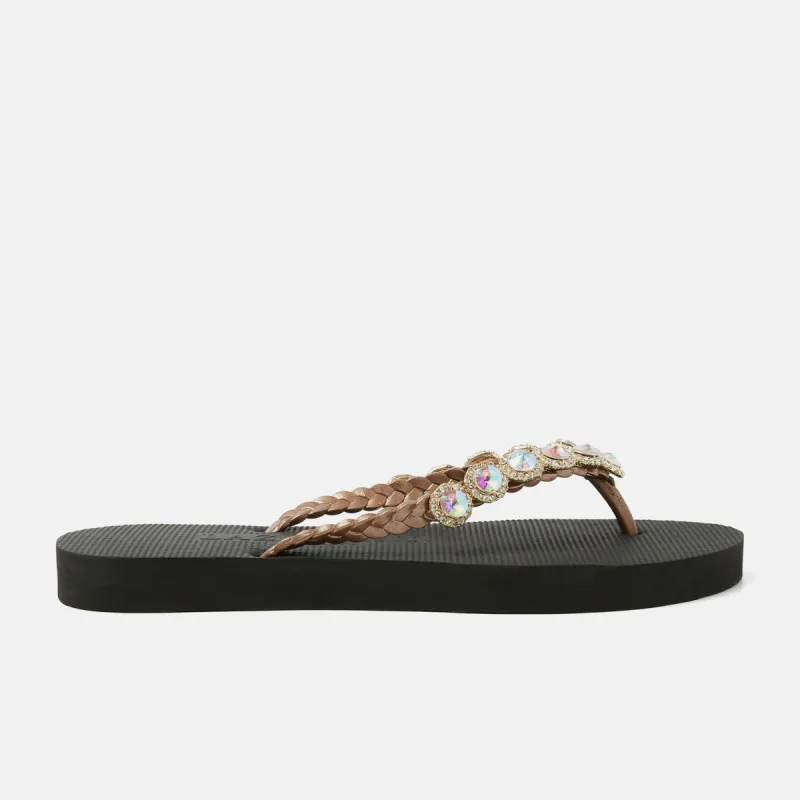 Bora Bora Beach Dames Slippers Black sold by Lazmani