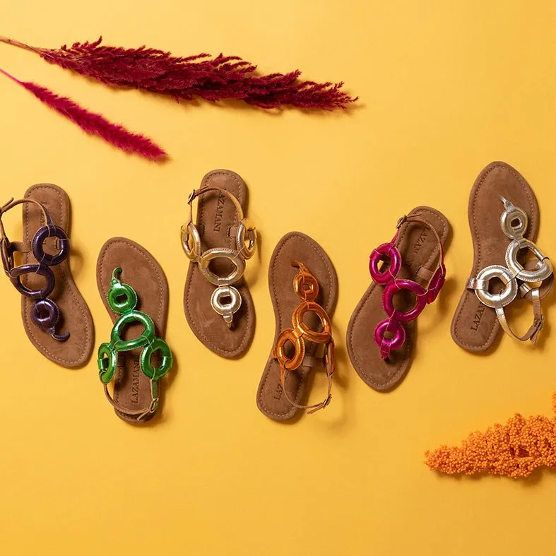 Dames Sandalen 33.543 Orange sold by Lazmani product image thumbnail 4