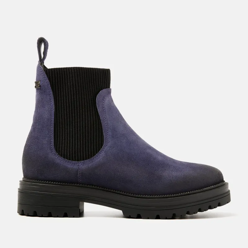 Beau Dames Chelsea Boots Suede Purple sold by Lazmani