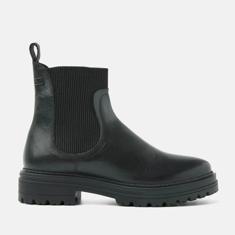 Beau Dames Chelsea Boots Leer Black sold by Lazmani