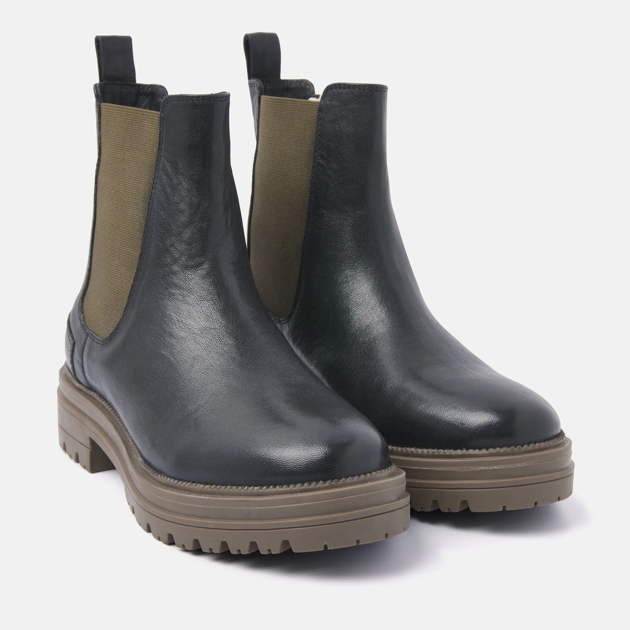 Dames Chelsea Boots 85.417 Khaki-Black sold by Lazmani product image thumbnail 3