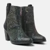 Dames Enkellaarsjes 85.605 Petrol-Disco sold by Lazmani