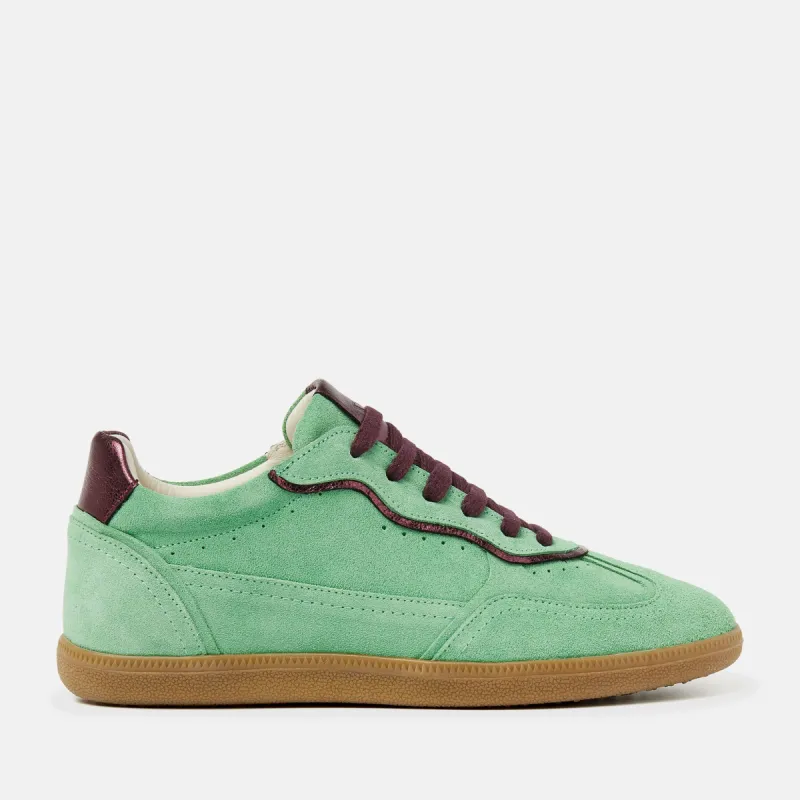 San Sebastian Suede Dames Sneakers Green sold by Lazmani