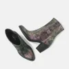 Dames Enkellaarsjes 85.602 Purple-Disco sold by Lazmani