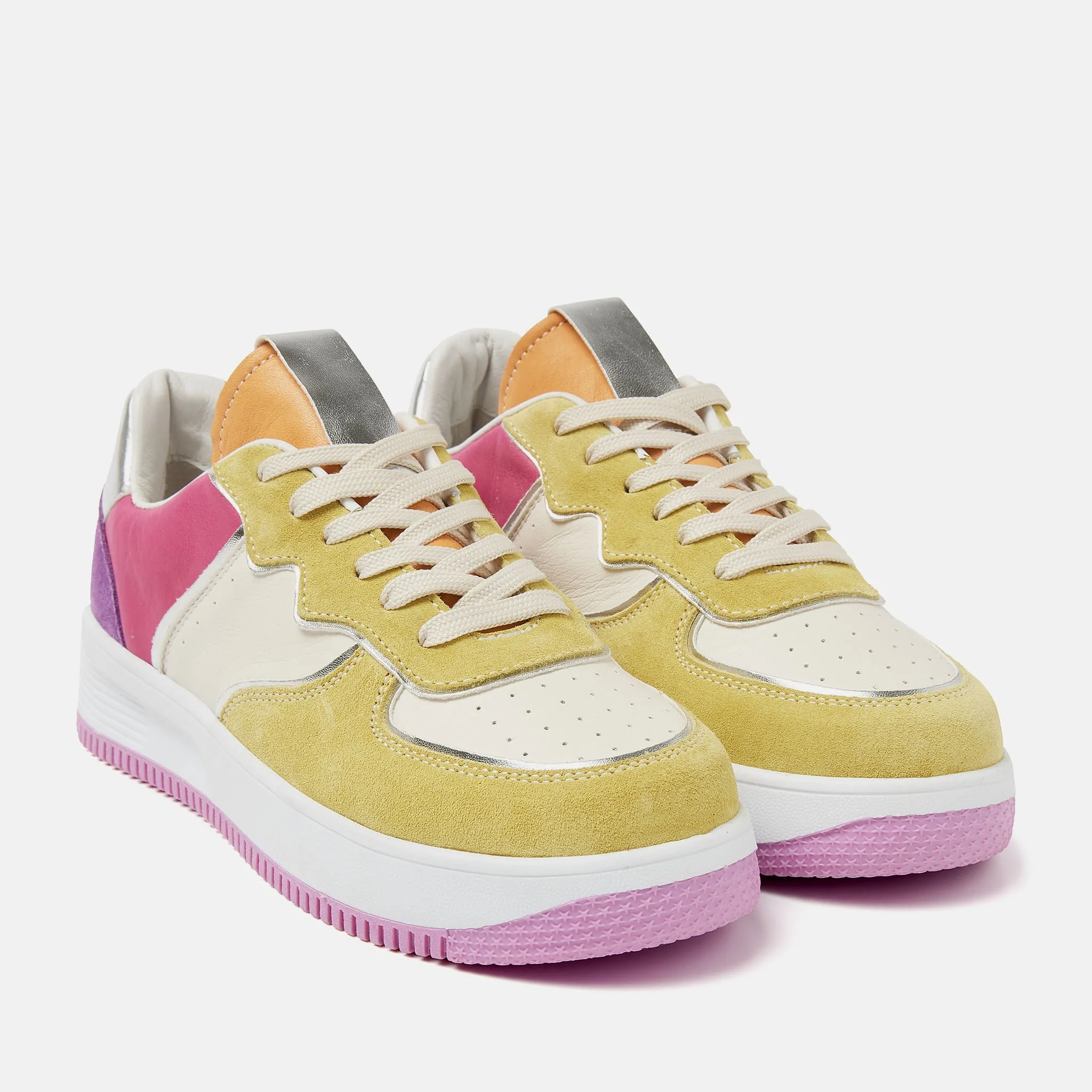 Barcelona Leren Dames Sneakers Yellow sold by Lazmani product image thumbnail 2