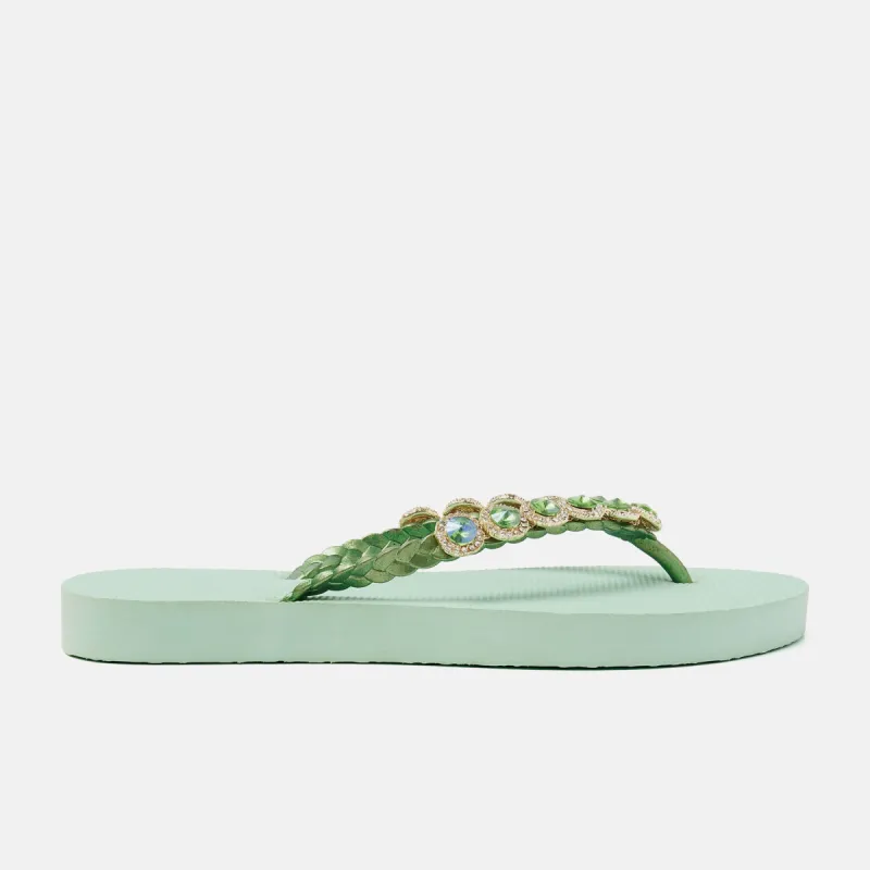 Bora Bora Beach Dames Slippers Mint sold by Lazmani
