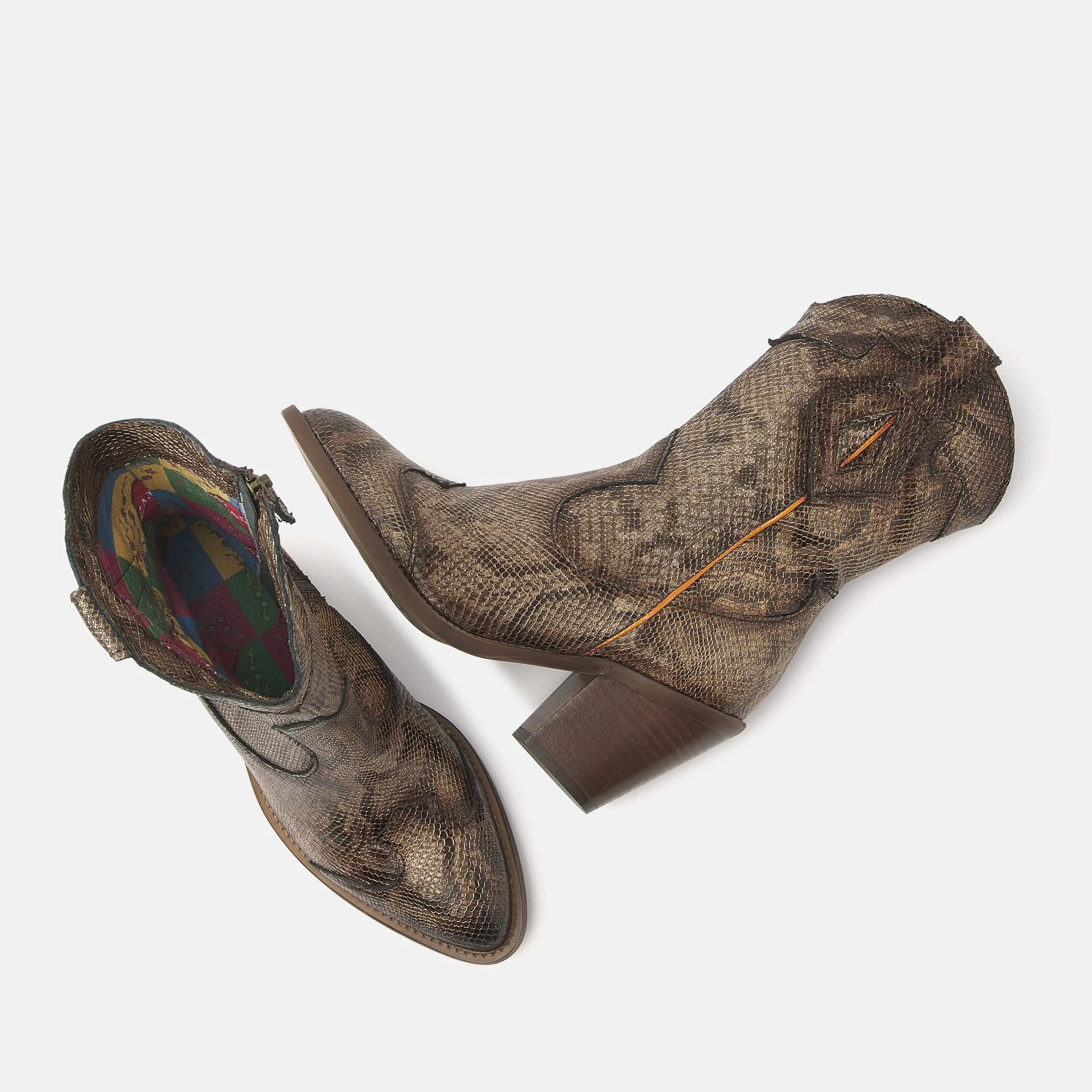 Dames Laarsjes 35.120 Brown-Python sold by Lazmani product image thumbnail 4