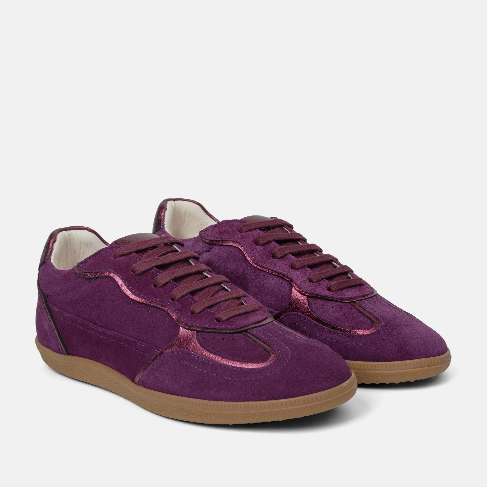 San Sebastian Suede Dames Sneakers Purple sold by Lazmani product image thumbnail 2