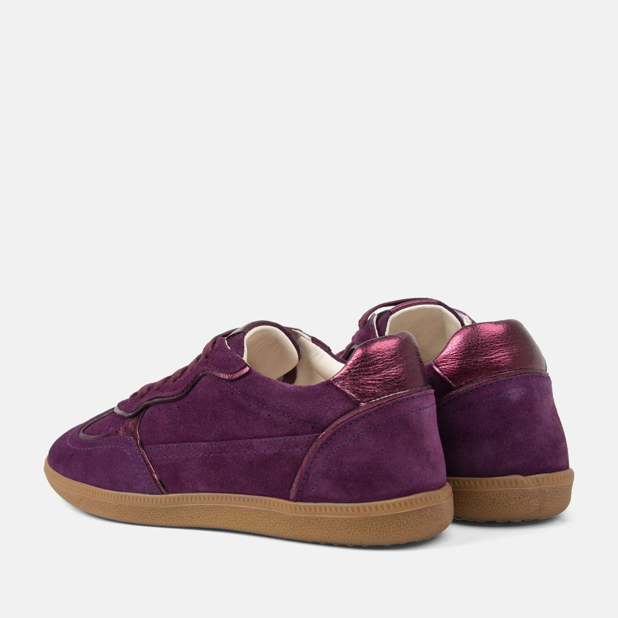 San Sebastian Suede Dames Sneakers Purple sold by Lazmani product image thumbnail 3