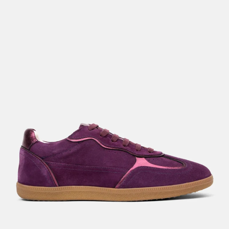 San Sebastian Suede Dames Sneakers Purple sold by Lazmani