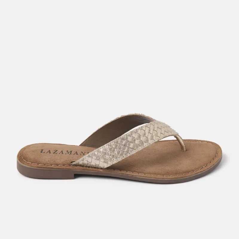 Cara Dames Slippers Gold sold by Lazmani