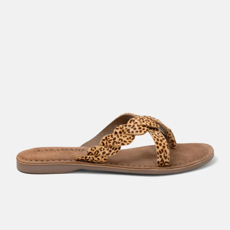 Ava Dames Slippers Leopard sold by Lazmani