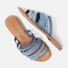 Caro Dames Slippers Denim sold by Lazmani