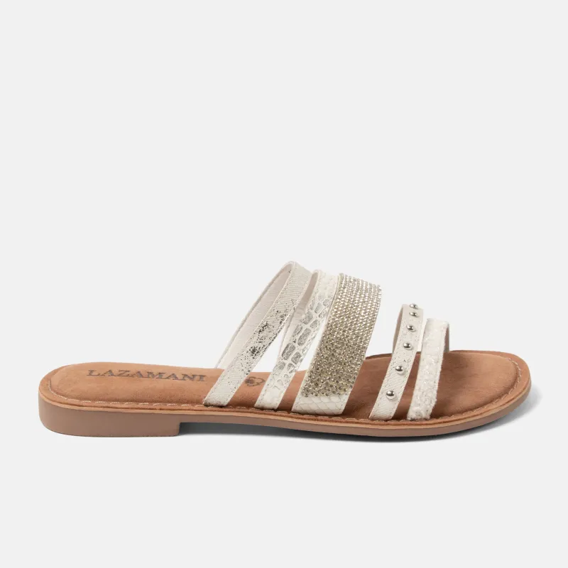 Caro Dames Slippers White sold by Lazmani