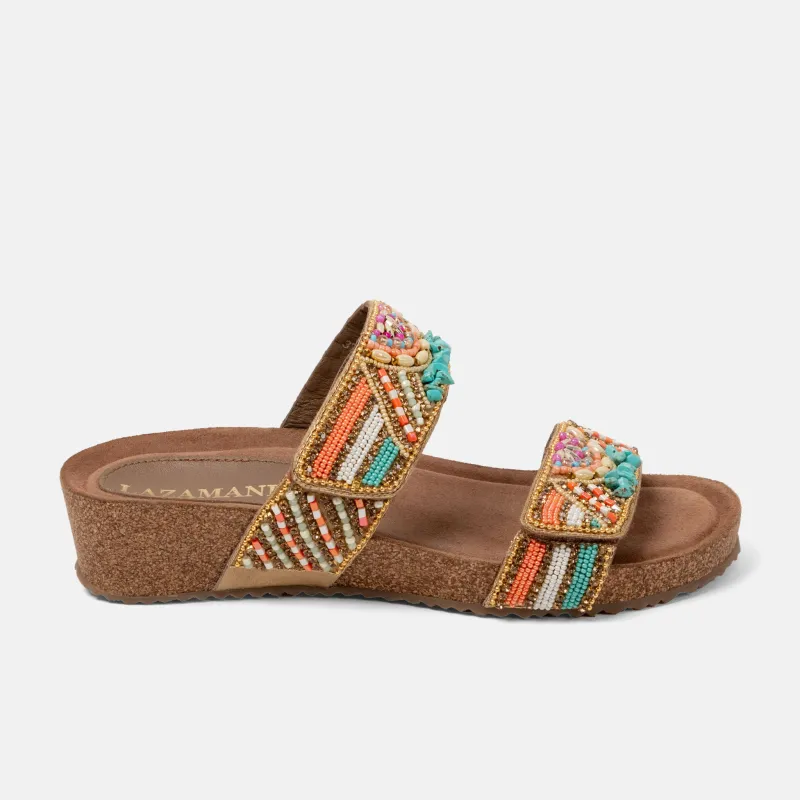 Sol Dames Slippers Leer Multi sold by Lazmani