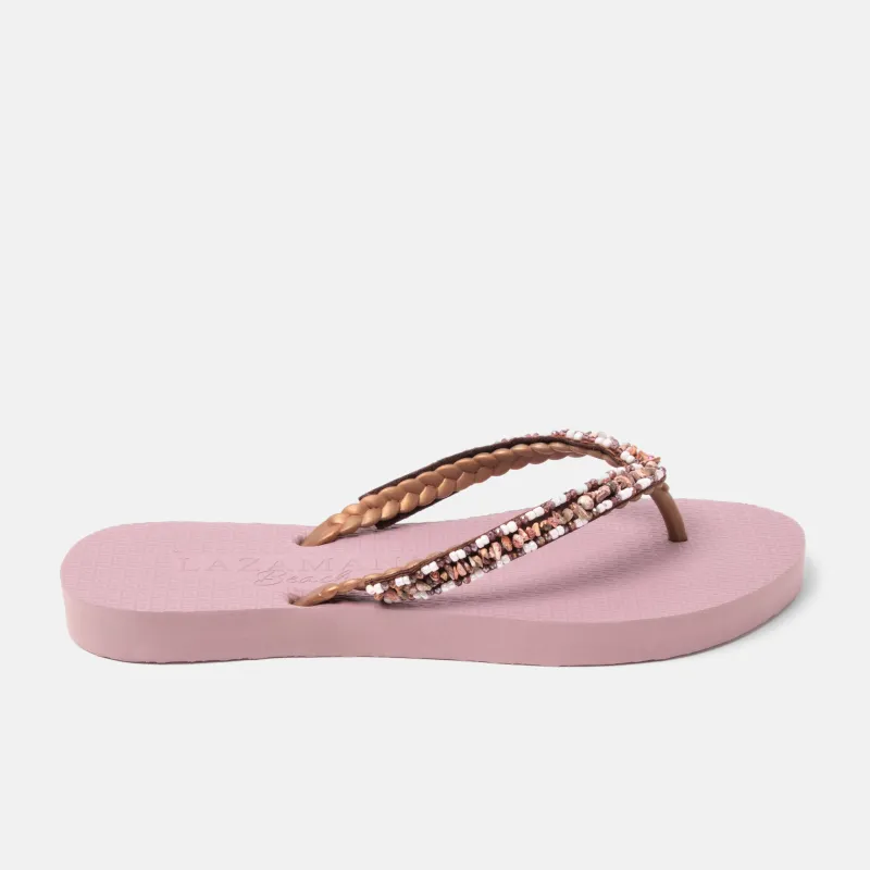 Palma Beach Dames Slippers Lilac sold by Lazmani