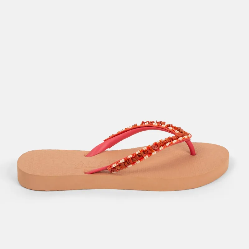 Palma Beach Dames Slippers Coral sold by Lazmani