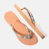 Mallorca Beach Dames Slippers Peach sold by Lazmani