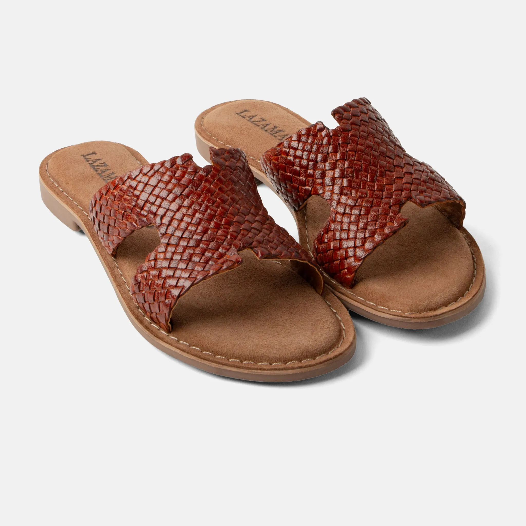 Flor Dames Slippers Leer Tan sold by Lazmani product image thumbnail 2