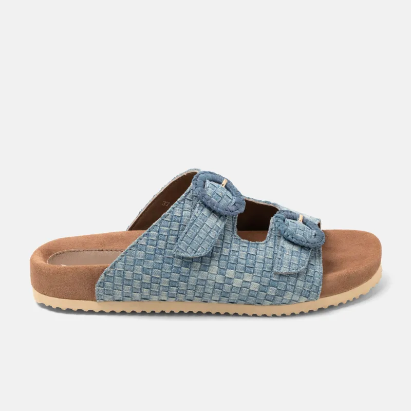 Karmen Dames Slippers Denim sold by Lazmani
